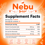 Nipo immunity supplement with vitamin C, D3 and Zinc